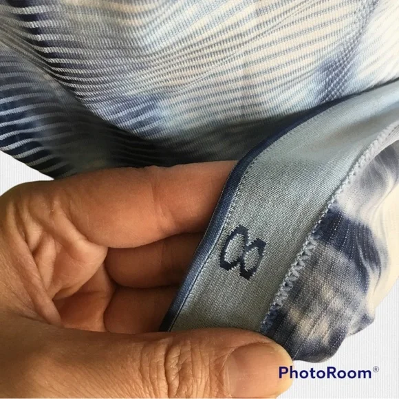 Lululemon Run Swiftly Tech Tank Top Racerback Workout Tie Dye Blue - Picture 5 of 5